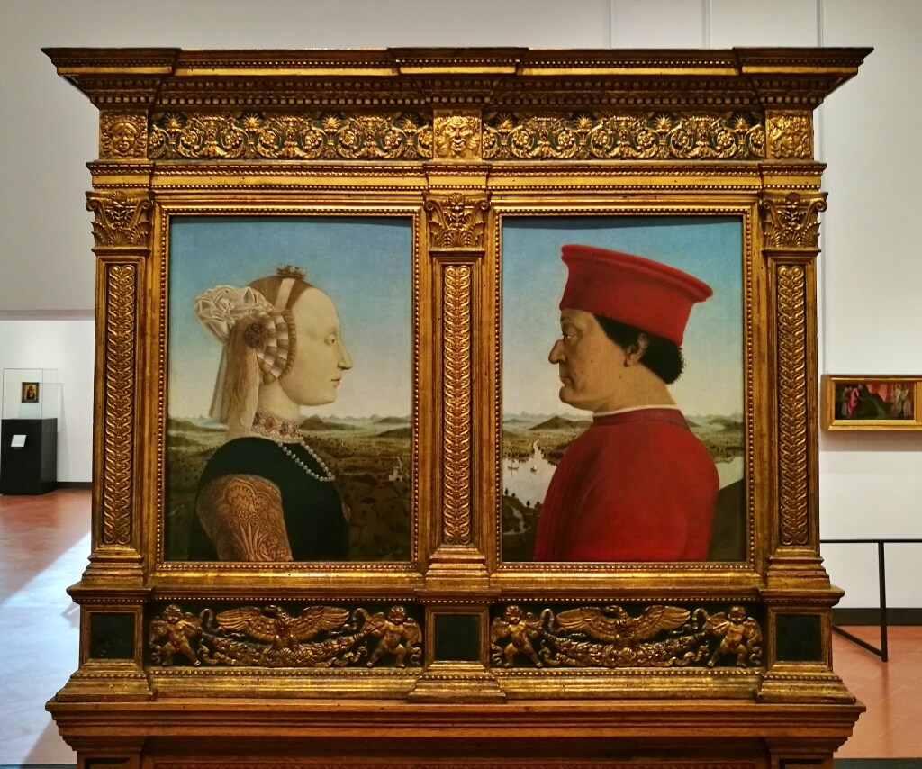  ウルビーノ公夫妻の肖像